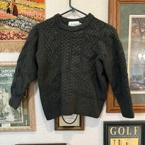 NWOT Vintage Aran Irish Super Soft 100% Merino Wool Sweater Size Kids‎ Medium